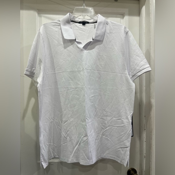 KARL LAGERFELD PARIS • Johnny Collar Knight Pique Polo Shirt • Men’s - Picture 4 of 10